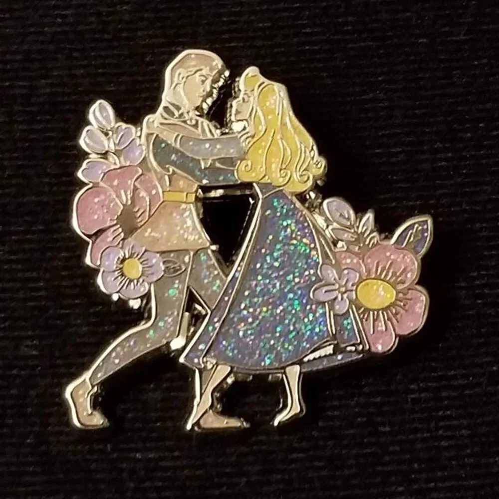 Disney Sleeping Beauty Pin CHASER Glitter Floral Mystery Loungefly Briar Rose LF